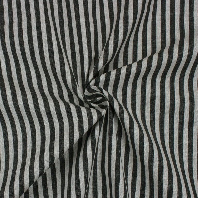 Better Homes & Gardens 100% Cotton Classic Stripe Black, 2 Yard Precut Fabric | Walmart (US)