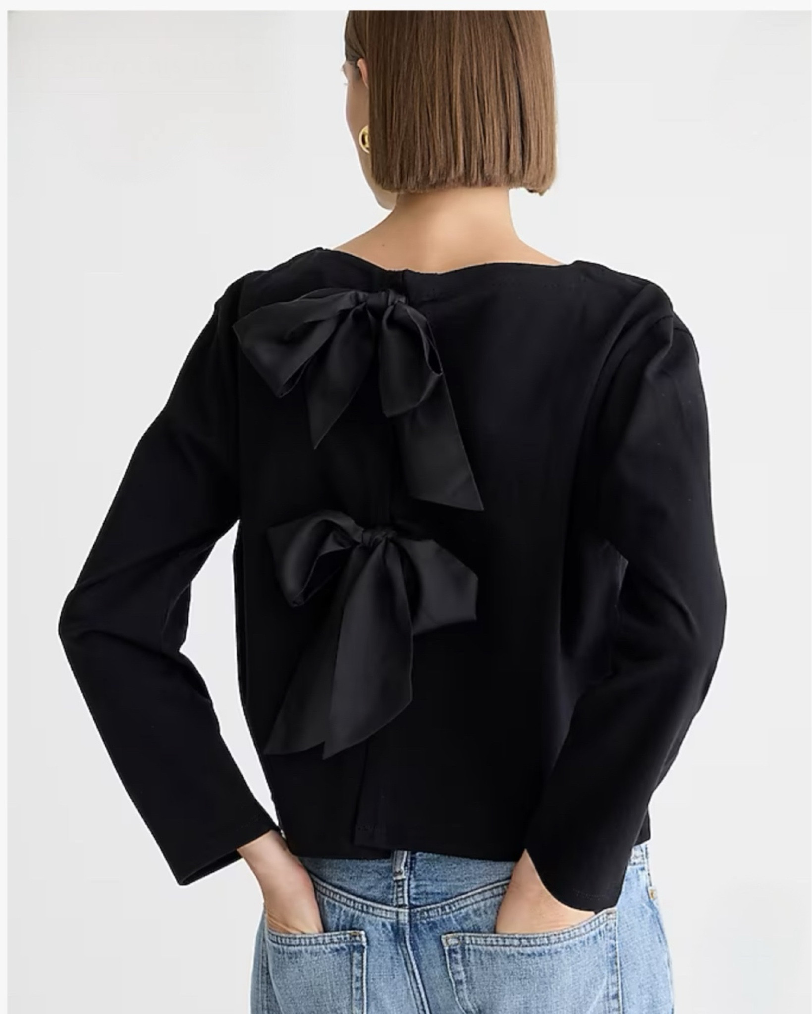 How darling is this bow back sweater? It comes in black and also striped. The perfect bow sweaters for the season!

#LTKparties #LTKstyletip #LTKSeasonal