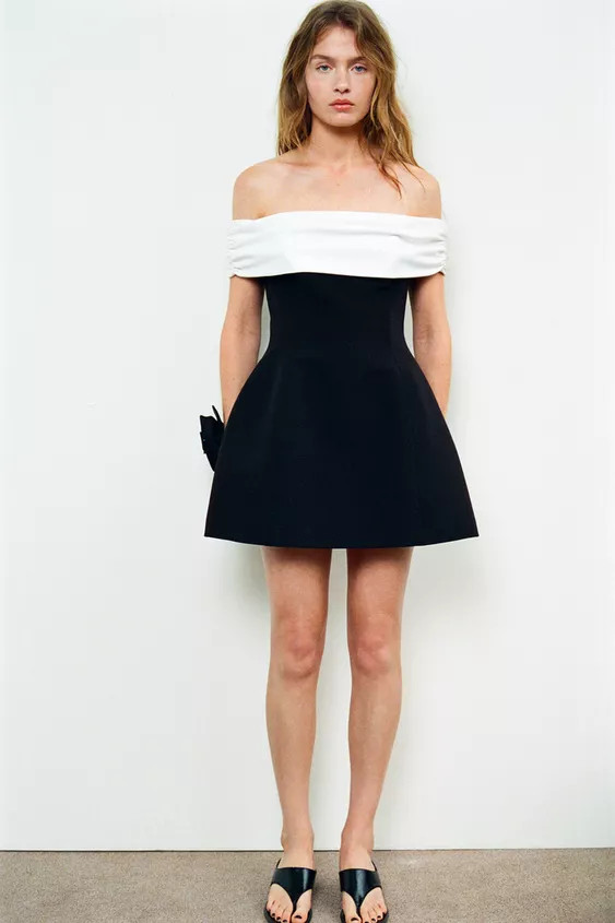 VESTITO COMBINATO SENZA SPALLINE | Zara IT