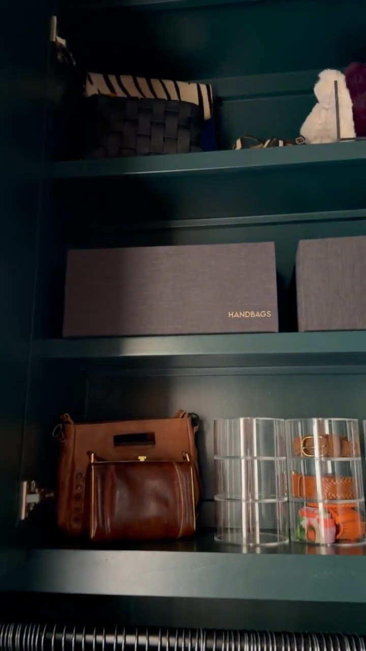 Gorgeous moody closet with unique fashion items used a functional decor 💫 

#LTKHome