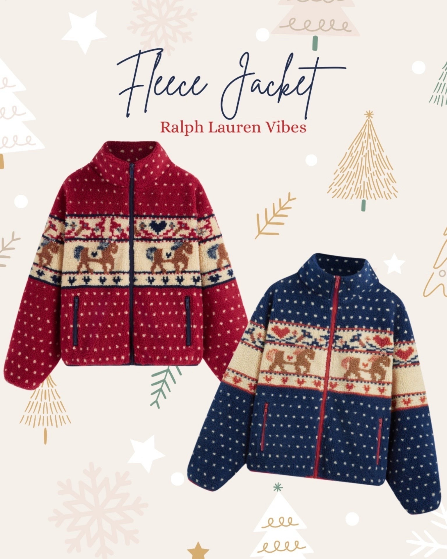Fleece jacket that is giving Ralph Lauren vibes!! 


fleece jacket, women’s jackets, christmas jackets, trendy fashion, women’s fashion, gifts for her, gift idea 

#LTKGiftGuide #LTKHoliday #LTKootd