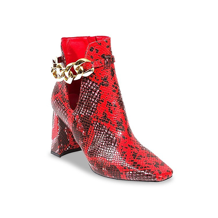 Ninety Union Rye Bootie | Women's | Red Snake Print | Size 11 | Boots | DSW