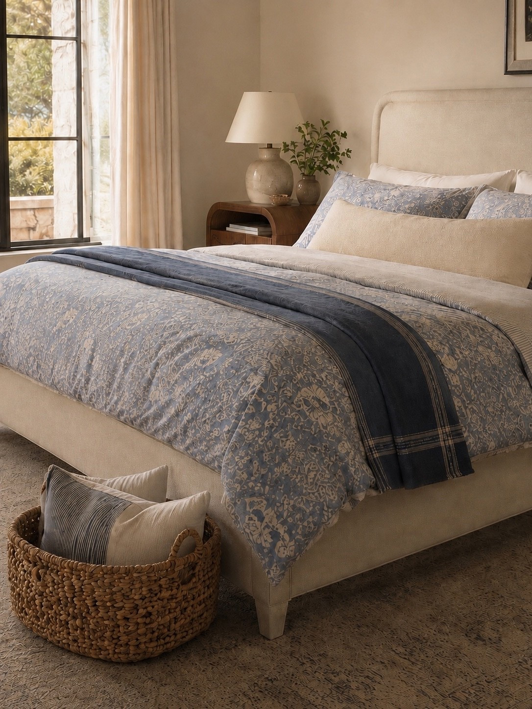 Soft Blues & Timeless Neutrals 💙🤍

This dreamy bedding look is the perfect blend of calm, cozy, and elevated. The soft blue patterned duvet adds just the right touch of color, while layered neutrals, warm wood tones, and natural textures create a bedroom that feels effortlessly collected and serene.

If you’re craving a bedroom refresh, this combination brings hotel-inspired comfort with a relaxed, lived-in feel you’ll love coming home to every day.

Follow @farmtotablecreations on Instagram for more cozy, elevated home finds and trending decor. 🤍

#LTKHome #BedroomDecor #BedroomInspo #CozyBedroom #BlueAndWhiteDecor #NeutralHome #HomeStyling #BedroomRefresh #BeddingInspiration #TraditionalHome #TimelessDesign #InteriorInspiration #CoastalInspired #HomeDecorFinds #LayeredNeutrals #DreamBedroom #LTKStyle #HomeFinds #FarmhouseStyle #FarmToTableCreations

#LTKSaleAlert #LTKHome