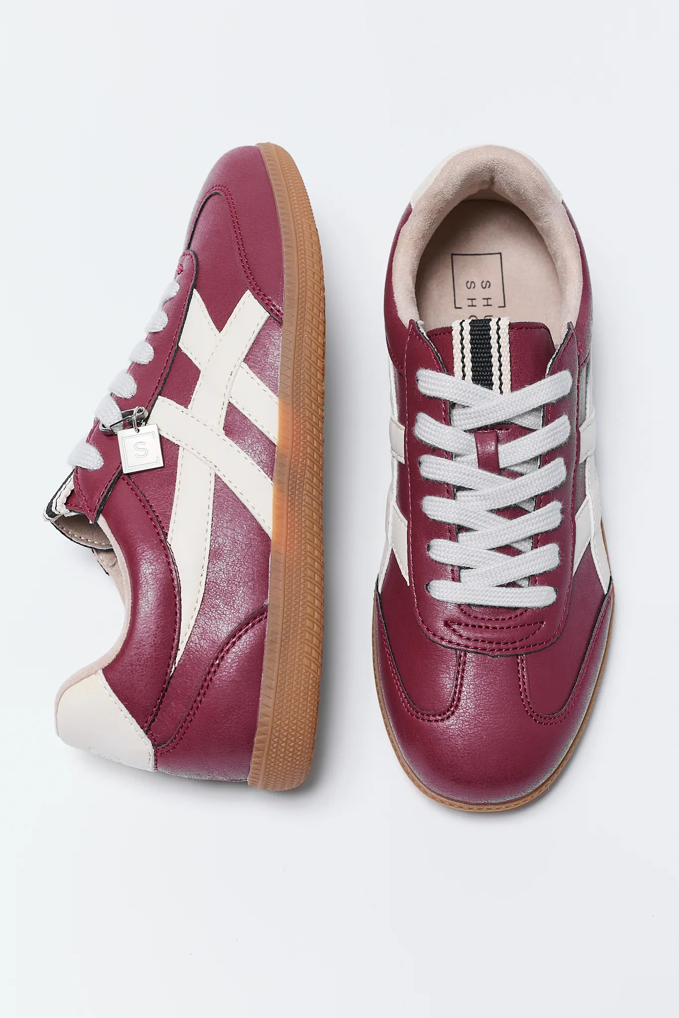 Sasha Cranberry Sporty Sneakers | Avara
