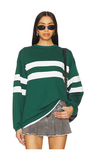 Jordy Oversized Crewneck in Green | Revolve Clothing (Global)