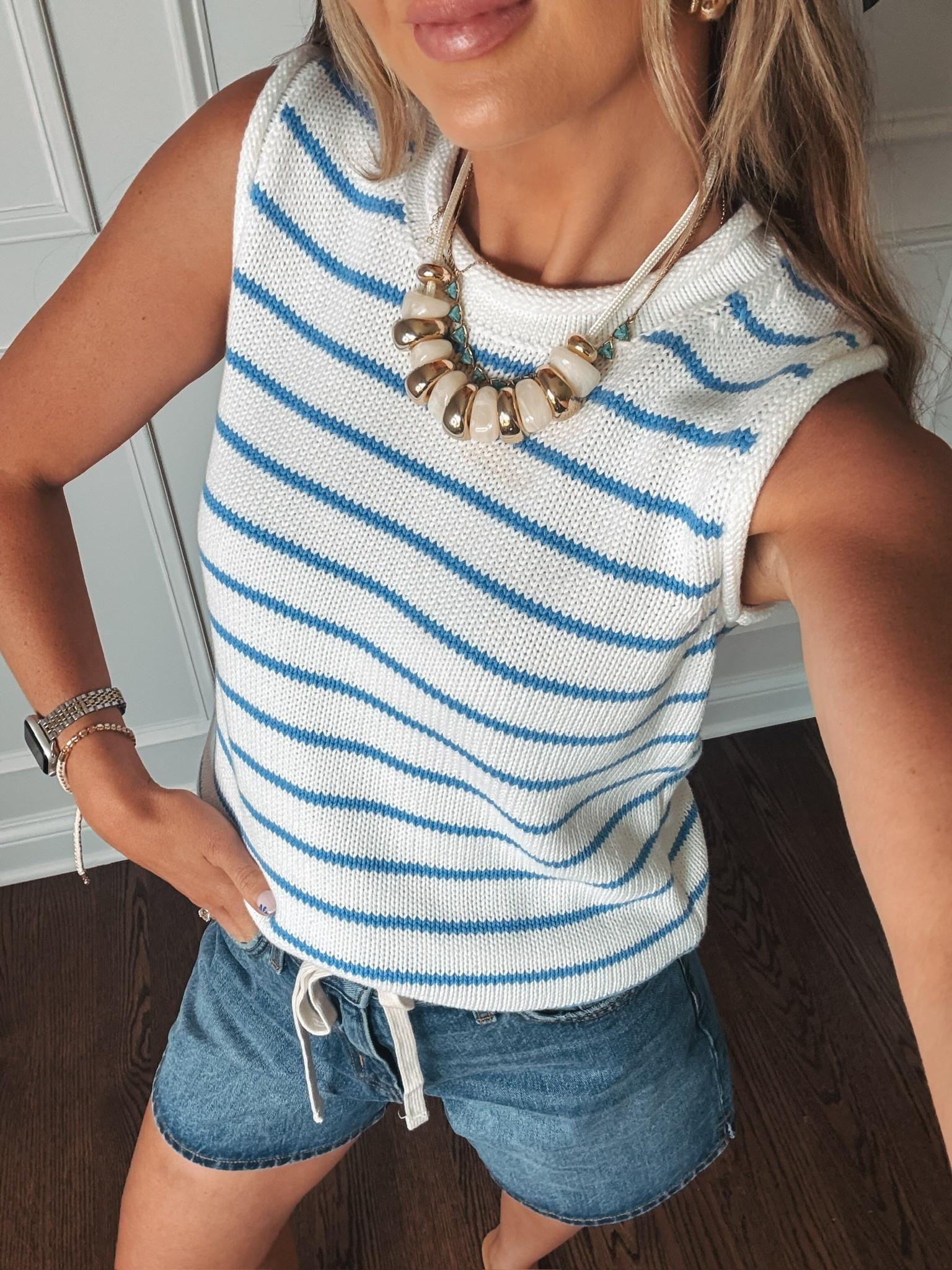 The sweetest summer sweater! 💙🤍

#LTKootd #LTKgrwm #LTKmomlife