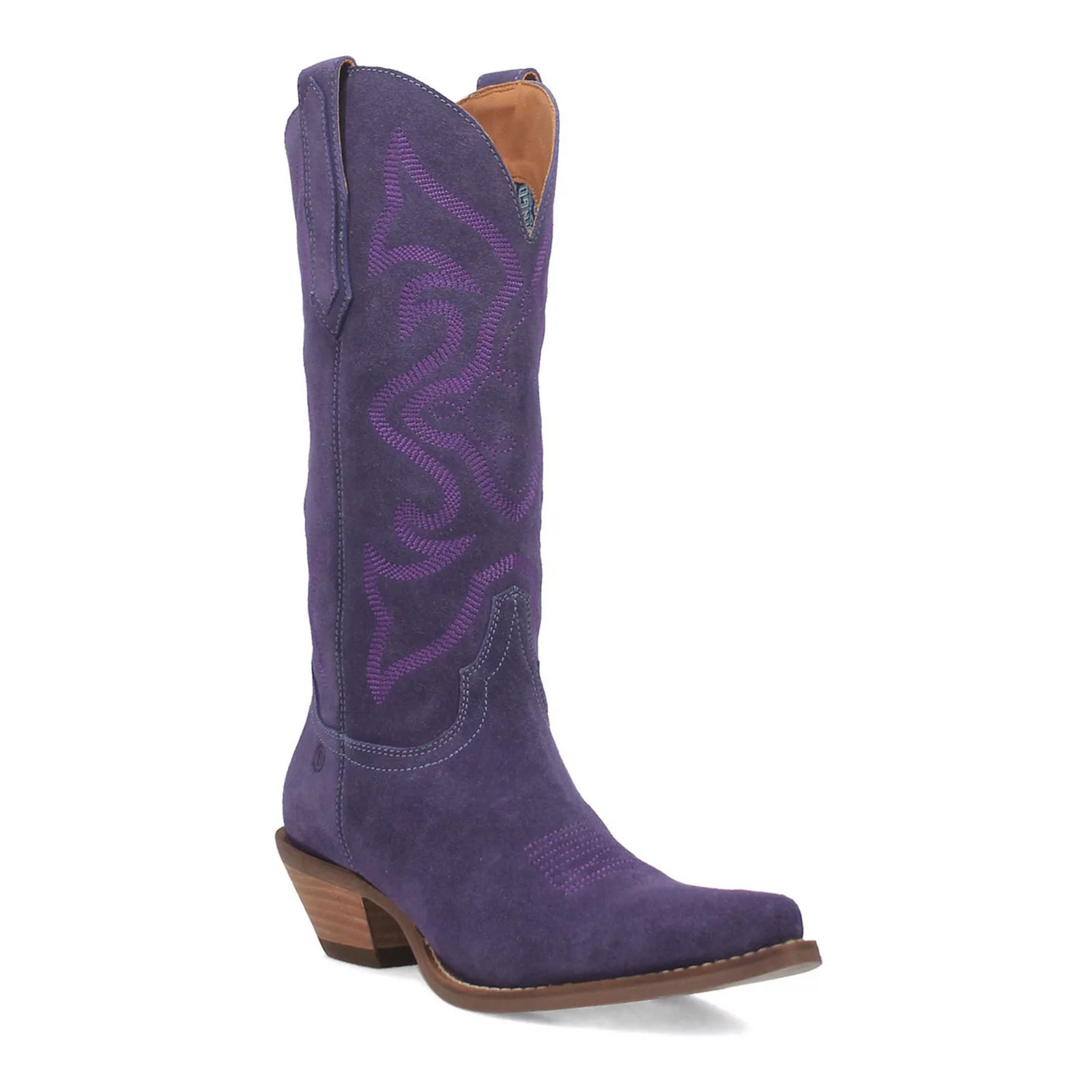 Dingo Out West Women's Suede Cowgirl Boots, Size: 7, Purple | Kohl's
