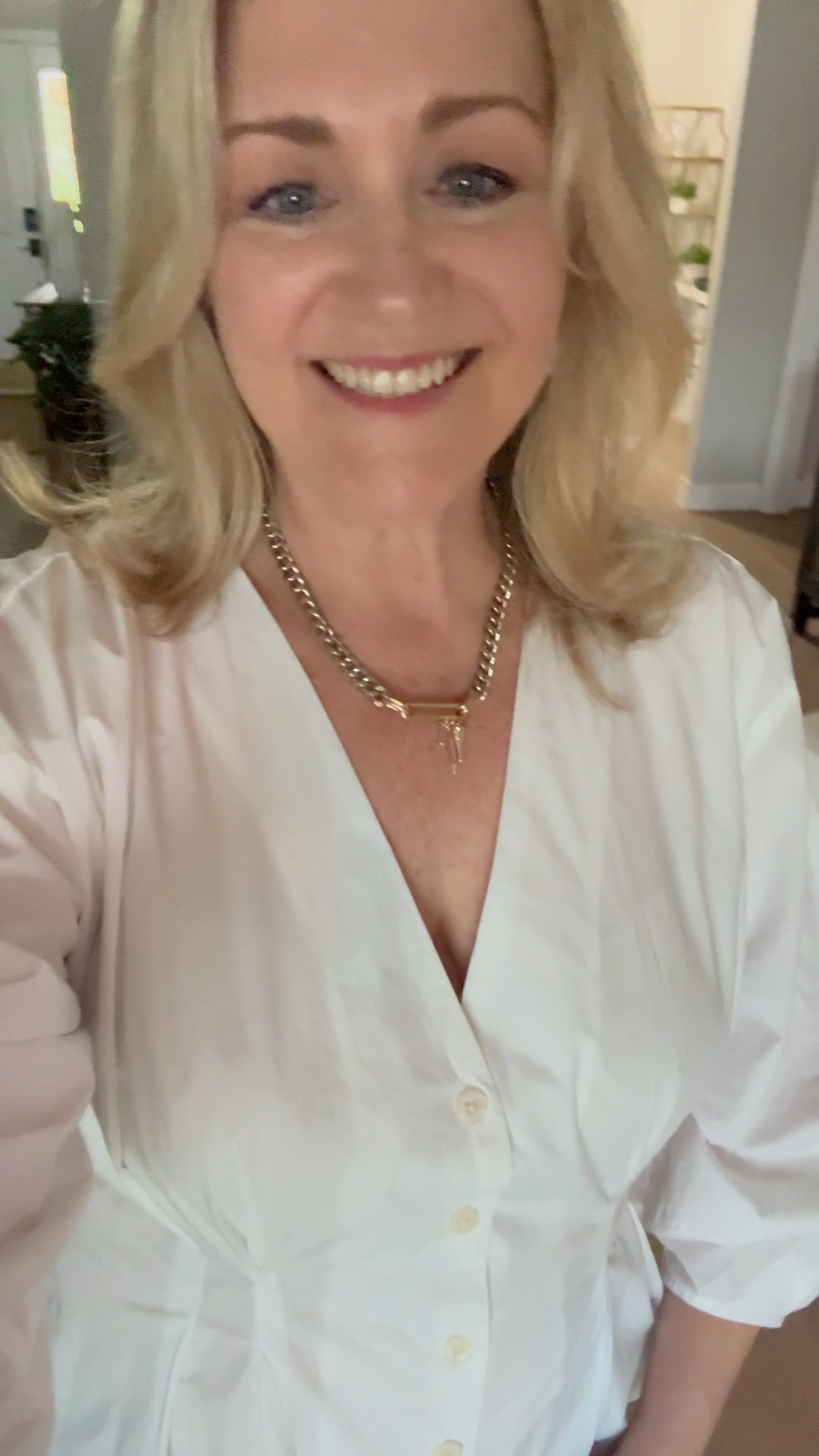 Mixed metal jewelry, casual spring outfit, white shirt 

#LTKdayinmylife #LTKSeasonal #LTKootd