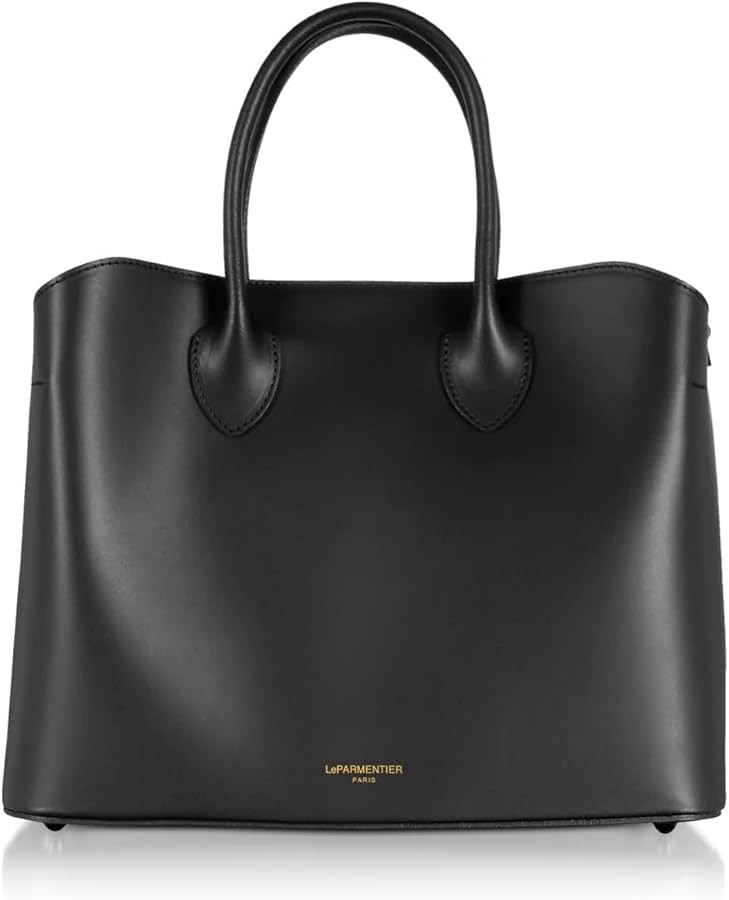 LeParmentier Jackie Tote Bag, Genuine Italian Calf Leather, 12.4 x 9.8 x 5.5 inches | Amazon (US)