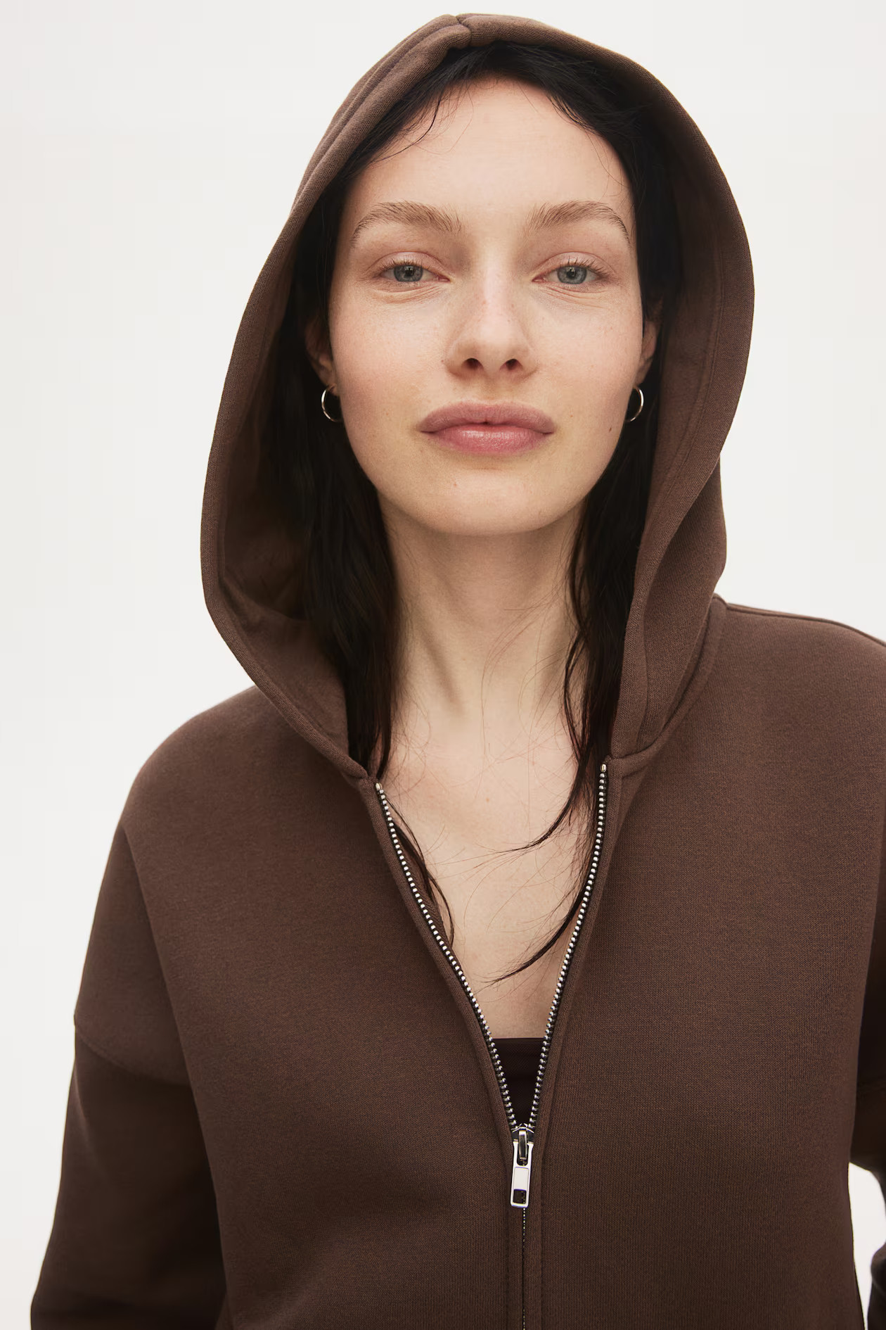 Oversized zip-through hoodie | H&M (UK, MY, IN, SG, PH, TW, HK)