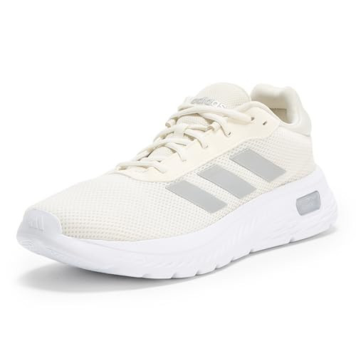 adidas Women's Cloudfoam Comfy Sneaker, Off White/Silver Metallic/White, 10.5 | Amazon (US)