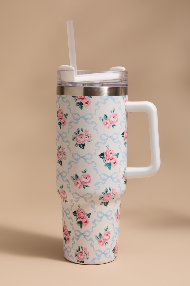 Pin Rose Tumbler 40oz | Francesca's