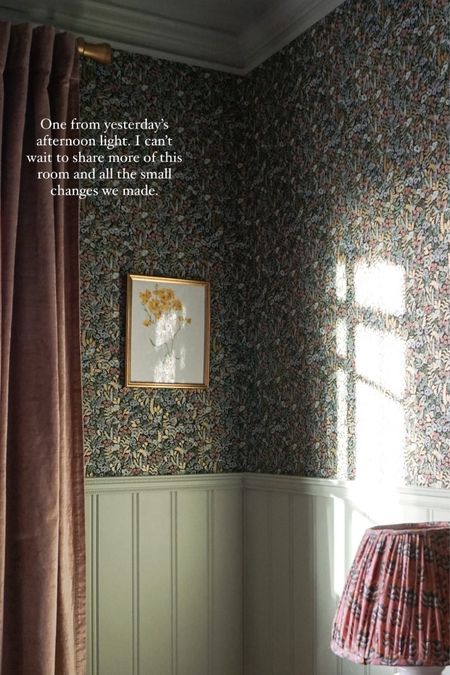 Afternoon light in Ellie’s room. 
-
Wallpaper. Bedroom decor. Curtain. Home decor. 

#LTKfindsunder100 #LTKMostLoved #LTKhome
