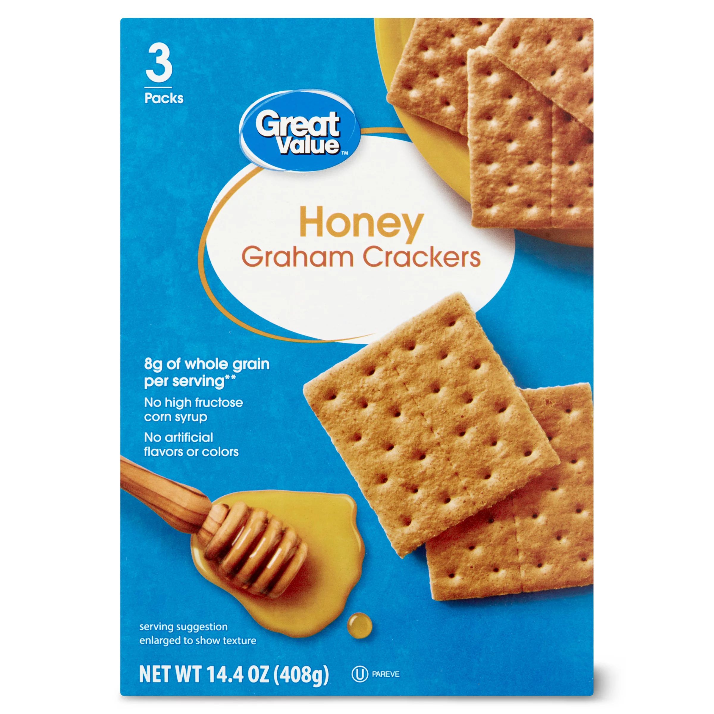 Great Value Honey Graham Crackers, 14.4 oz - Walmart.com | Walmart (US)