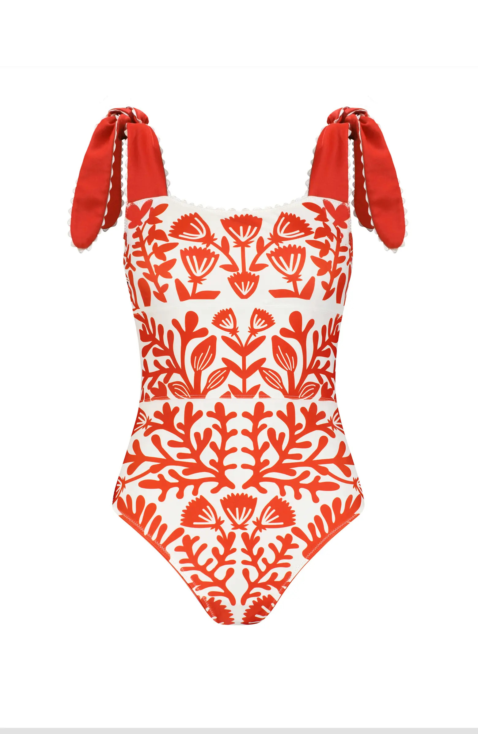 Jessie Zhao New York Red Coral Reversible One-Piece Swimsuit | Nordstrom | Nordstrom