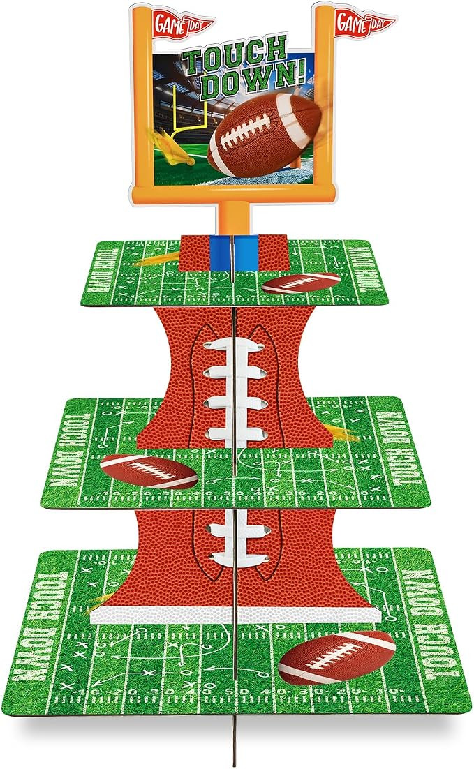 Football Touchdown Cupcake Stand - for Football Theme Birthday & Tailgate Party, Football Party D... | Amazon (US)