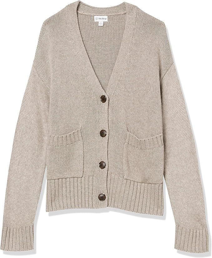 Amazon.com: The Drop Women's Brigitte Chunky Button Front Pocket Ribbed Cardigan : Clothing, Shoe... | Amazon (US)