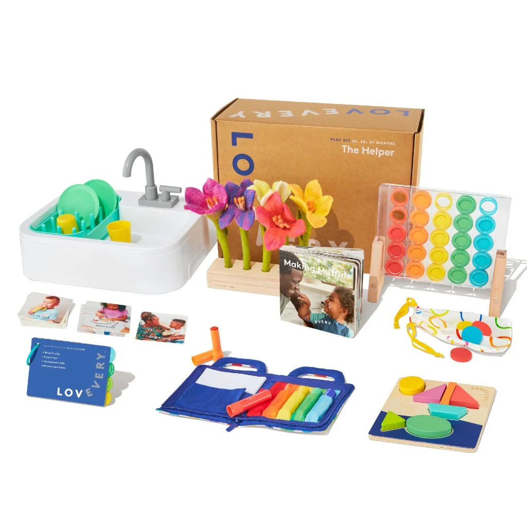Lovevery Helper Kit | The Play Kits | Montessori Toddler Toys For 2 Year Olds | Toddler Independent Play Development Toy Subscription | LOVEVERY