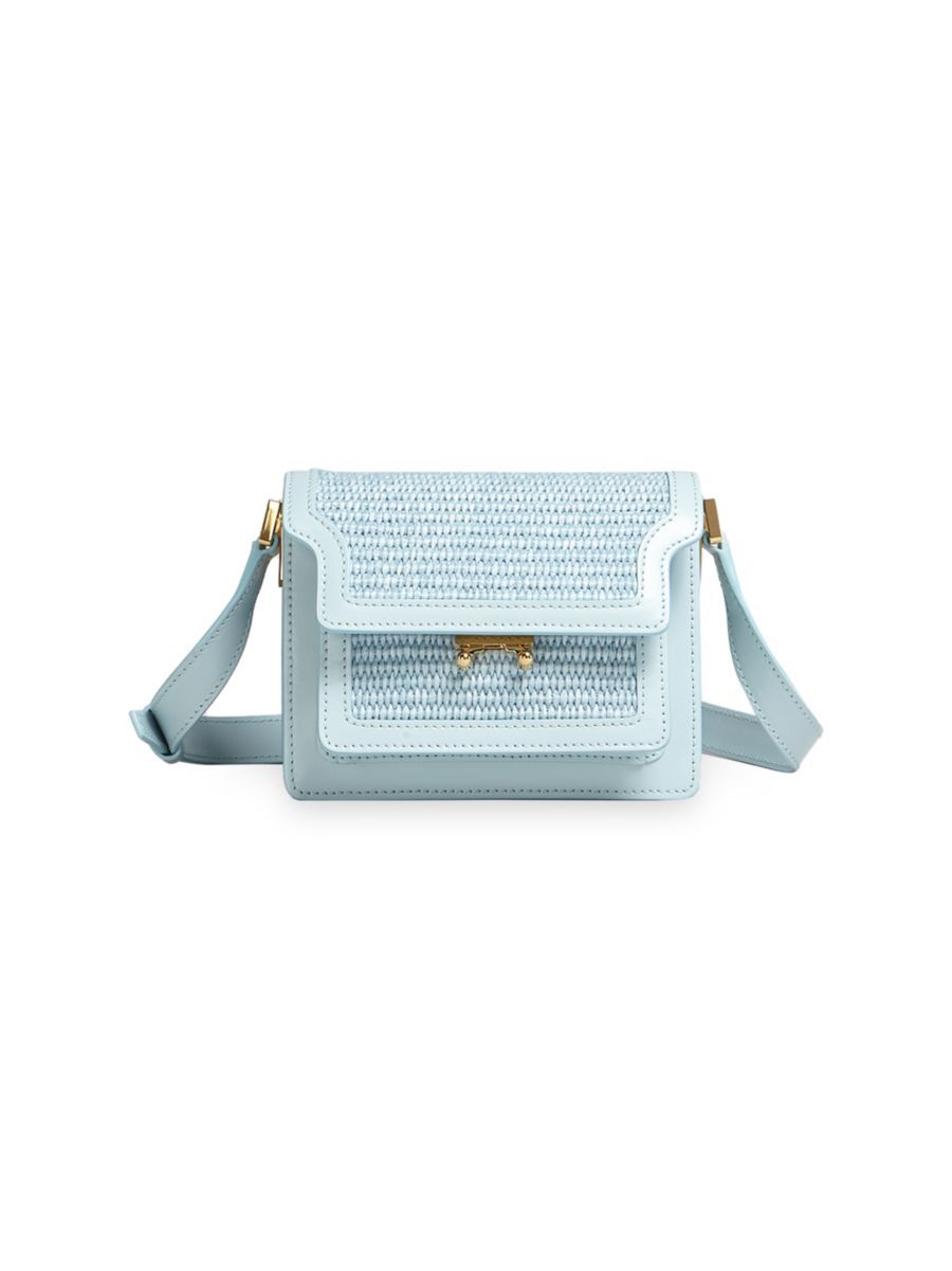 Marni Mini Trunk Raffia Shoulder Bag | Saks Fifth Avenue