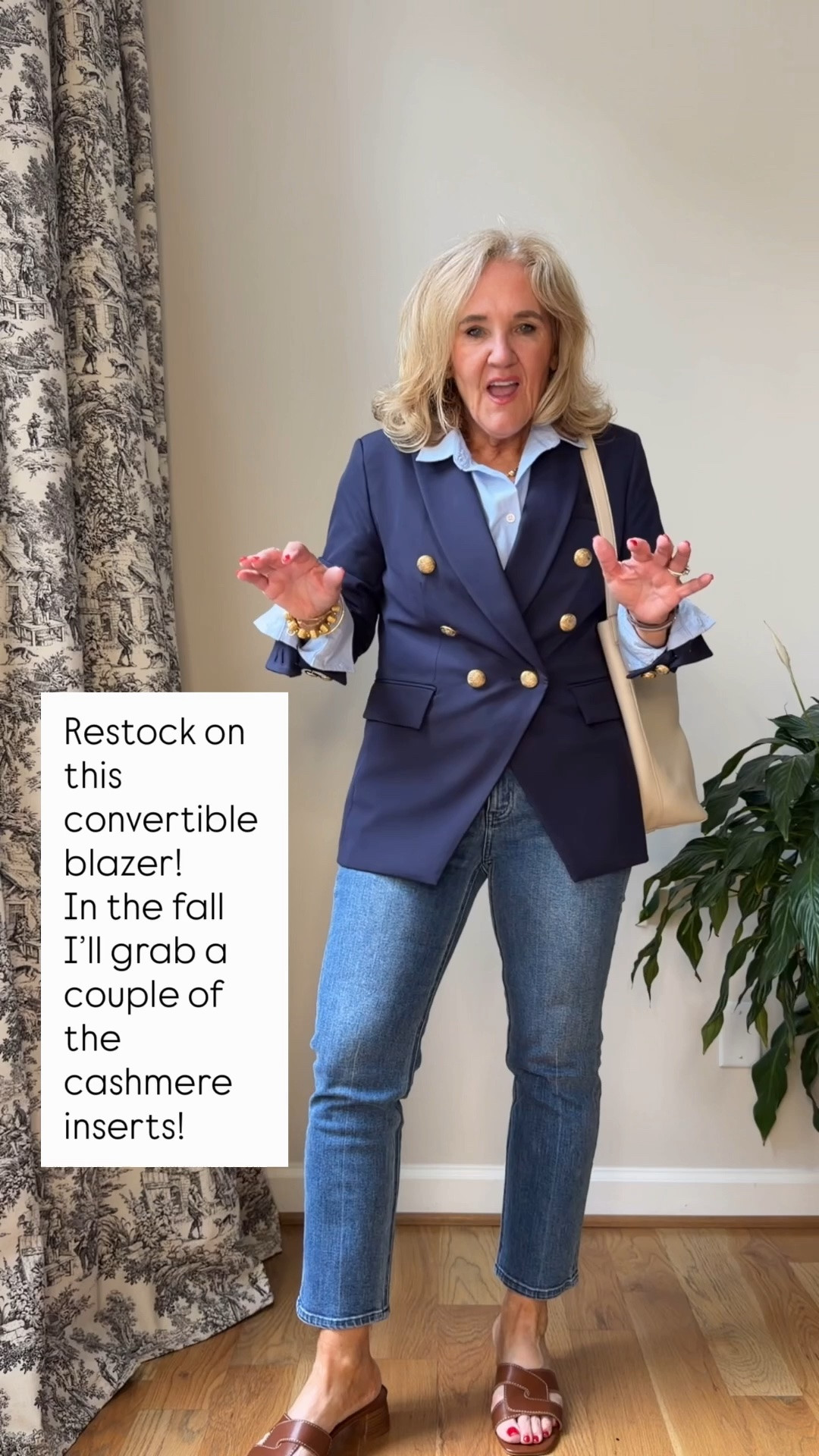 @Quince  #QuincePartner 
Father’s Day is just around the corner. I’ve rounded up 3 of Dougie’s @quince favorites, the perfect gifts for any guy on your list. 
Pants order his smaller size
Blazer order his larger size
Beautiful leather duffle, so handsome

My outfit? I love this new convertible blazer. Its a year round weight. In the fall I can add cashmere inserts for that layers look without the bulk. 
Blazer size medium
Jeans 29 short
Oxford size medium
Sandals true to size…they are stretching to form to my foot. Amazing quality and price.

#LTKOver40 #LTKMens #LTKTravel

#LTKWorkwear