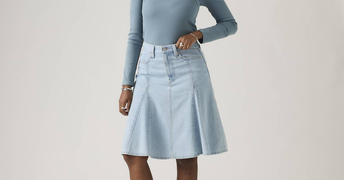 Godet Knee-length Lightweight Skirt | Levi's US
