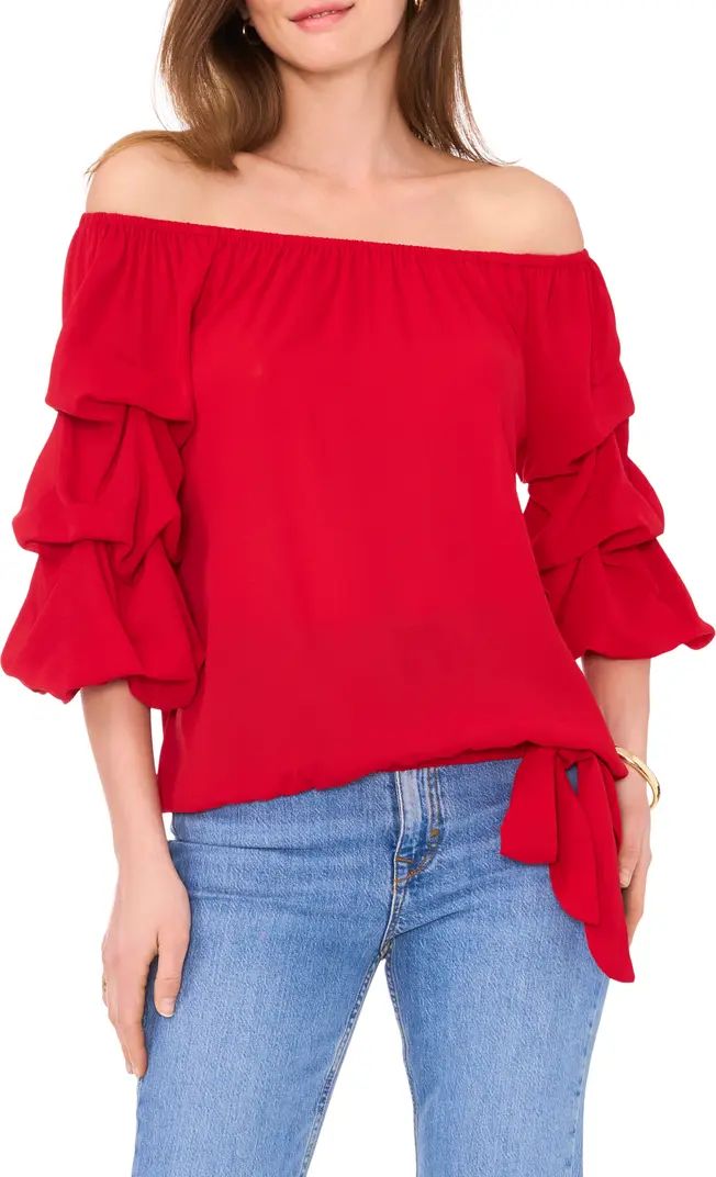 Tie Waist Off the Shoulder Blouse | Nordstrom Rack