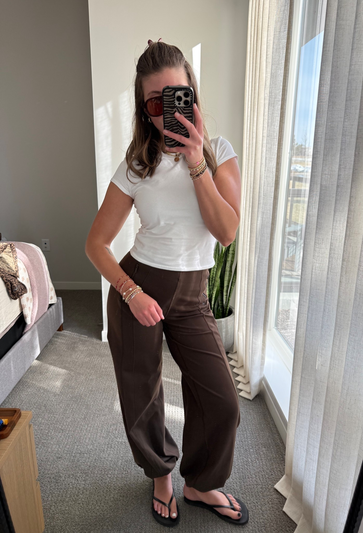 Been loving bubble pants!!!
Top: small
Pants: Xs (run large imo)
Shoes: 9 (runs small imo)
Bracelets are enewton 
Hair clip is red with white polka dots (customized on Amazon)

#LTKdayinmylife #LTKgrwm #LTKootd