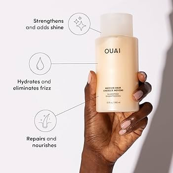 OUAI Medium Shampoo and Conditioner Set - Sulfate Free Shampoo and Conditioner for Medium Hair - ... | Amazon (US)