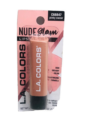 L.A. Colors-C68847 Pinky Swear Nude Glow Lipstick-Rich Creamy Color:0.12oz/3.5g | eBay US