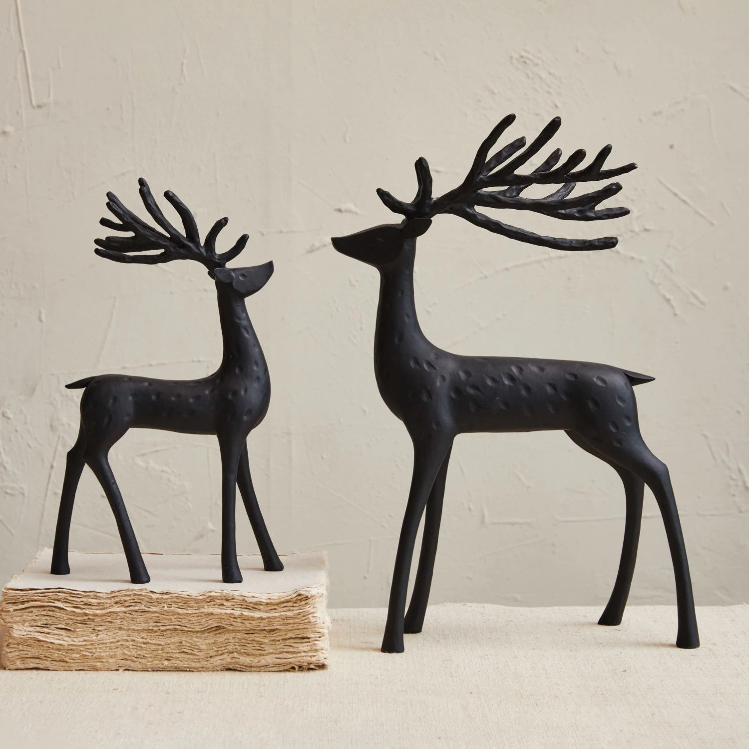 Modern Black Reindeer (two sizes) Small | Wildfire Hygge Goods