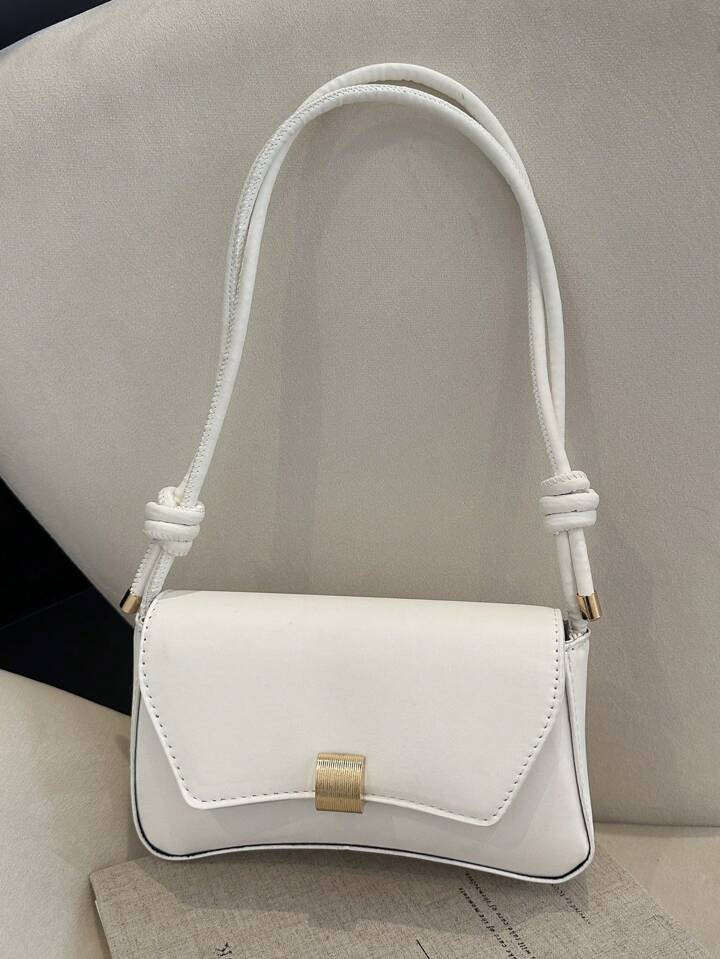 Fashion Solid Color Vintage Simple Armpit Women's Shoulder Bag | SHEIN