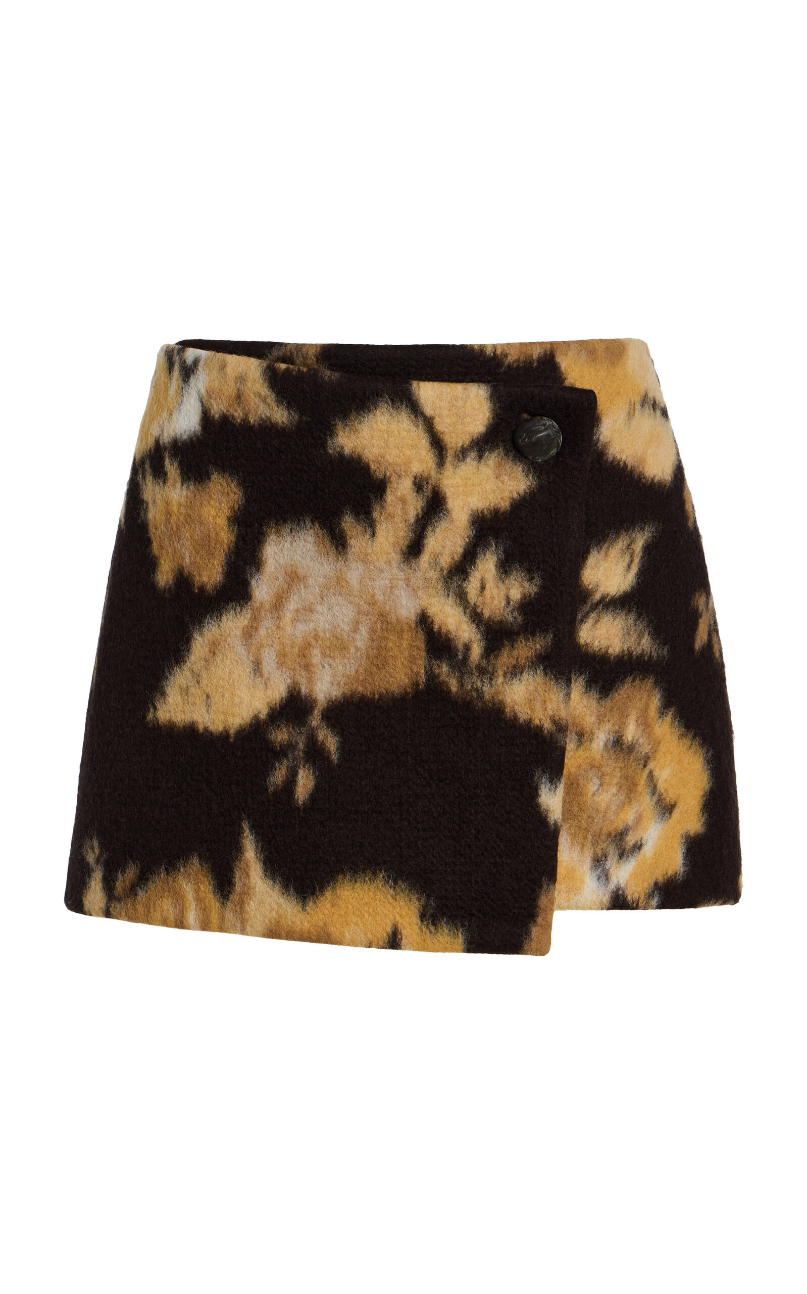 Cornelia Floral Felt Mini Wrap Skirt | Moda Operandi (Global)