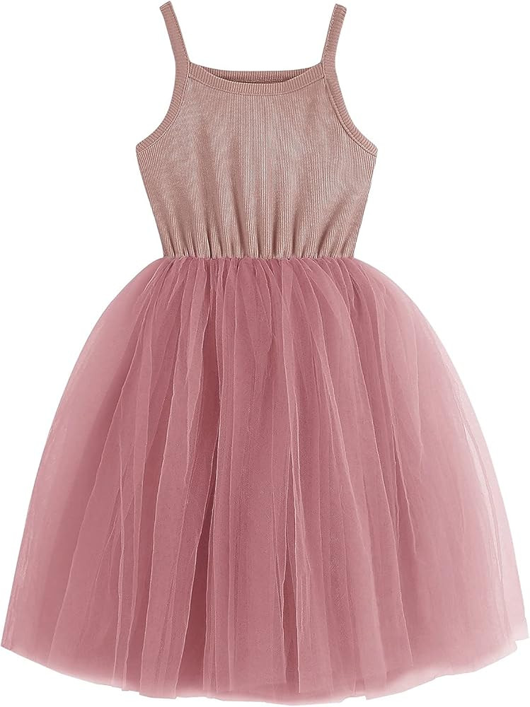 BTGIXSF Baby Girls Tutu Dress Toddler Long Sleeve/Sleeveless Dresses Infant Tulle Sundress | Amazon (US)