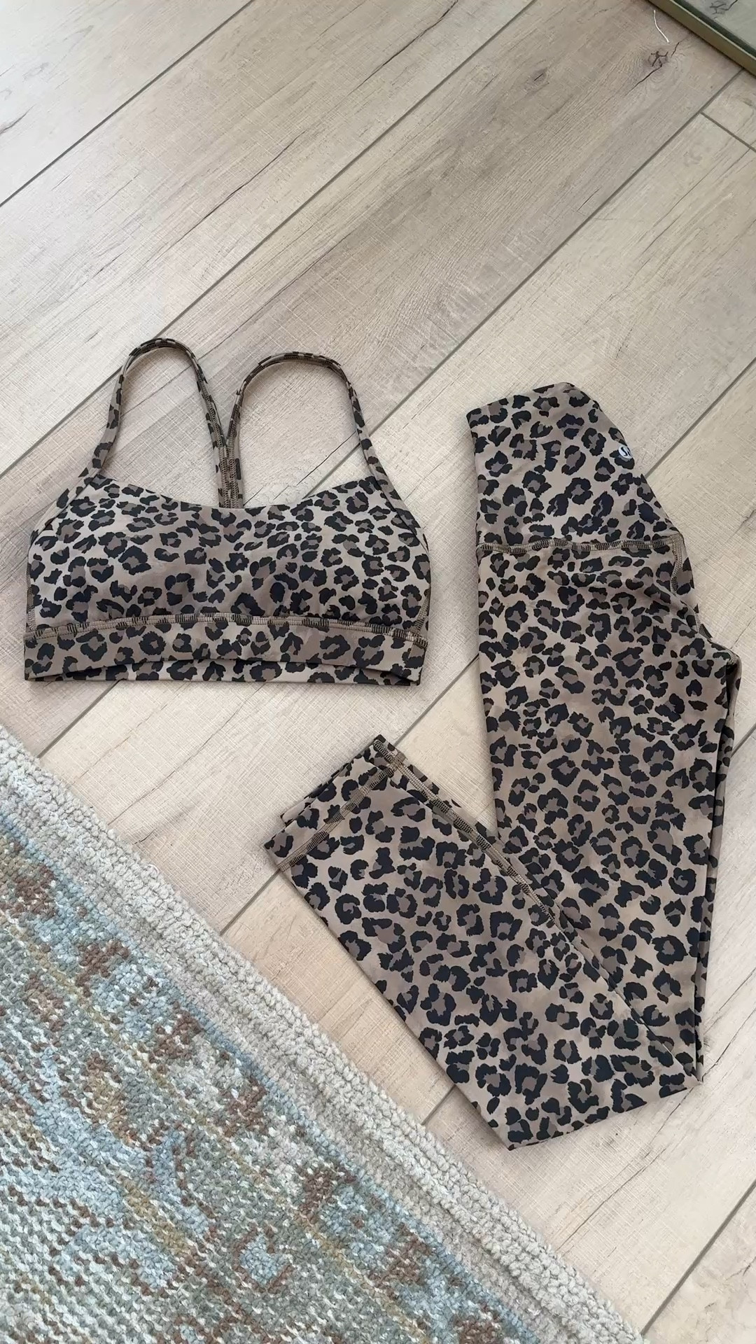 New Lululemon leopard print align leggings 25” in size 0. Lululemon sports bra in sz 4. Pure Barre outfit. Matching workout set. Pilates outfit. 

#LTKfitnessgoals #LTKselfcare #LTKActive