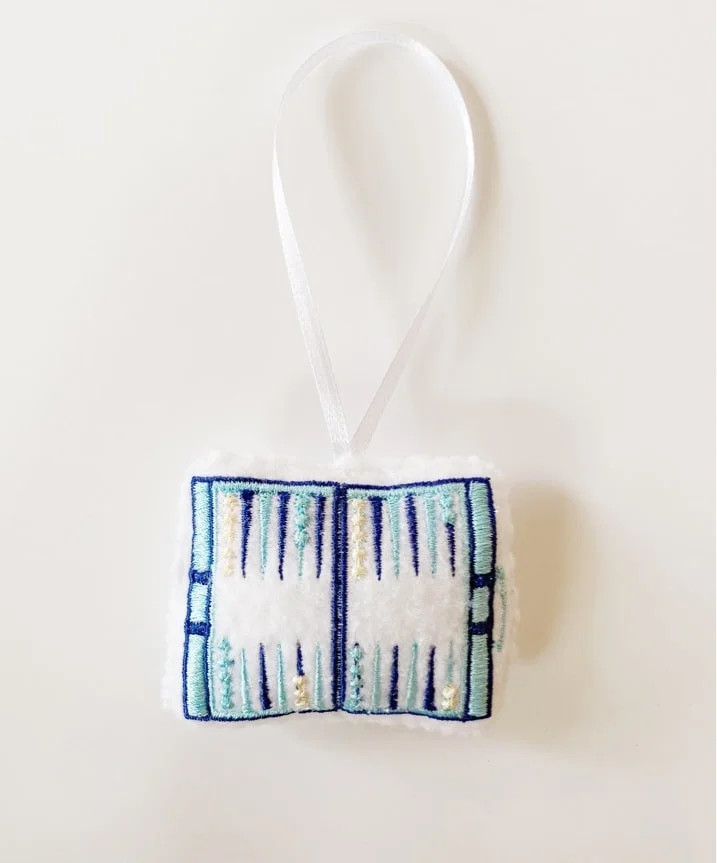 Bauble Backgammon Ornament | All The Finery