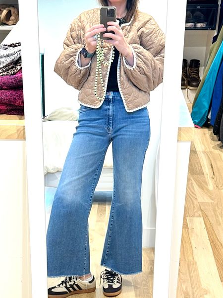 my all time fave jean…mother the roller fray…they are so comfortable, suck you in in the right places…they are a little pricey but worth it!

#LTKstyletip #LTKmidsize #LTKover40