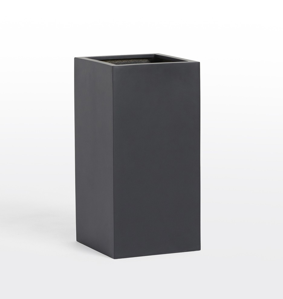 Modern Fiberstone Tall Rectangle Planter | Rejuvenation