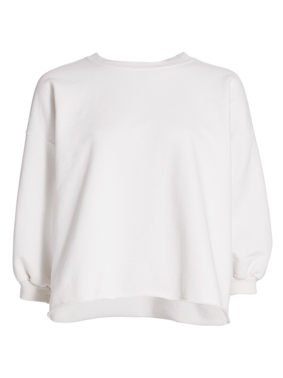 Women's Fond Puff-Sleeve Sweatshirt - Dirty White - Size Medium | Saks Fifth Avenue