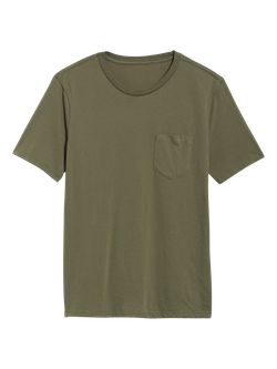 Soft-Washed Chest-Pocket Crew-Neck T-Shirt for Men | Old Navy (US)