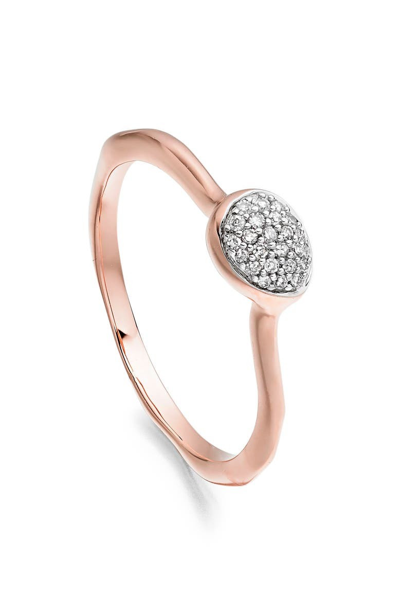 Siren Small Pavé Diamond Stacking Ring | Nordstrom