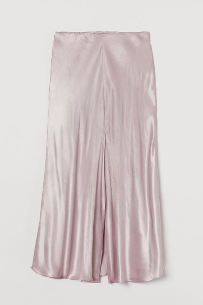 Calf-length skirt in a softly draping weave. High waist with concealed elastication, and a high s... | H&M (UK, MY, IN, SG, PH, TW, HK)