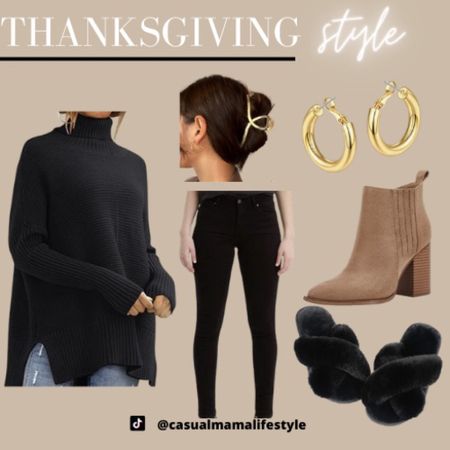 Thanksgiving style, comfort ,
Casual, holiday dinner, all black outfit, comfort style, affordable, fall fashion, amazon 

#LTKstyletip #LTKfit #LTKHoliday