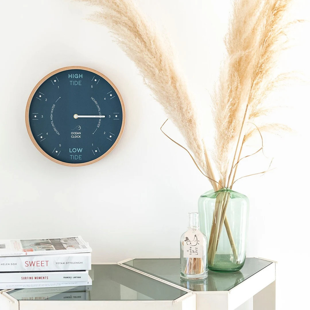 Wood Tide Clock | Ocean Waves Clock | Custom Tide Clock | Minimal Wall Clock | Seaside Tide Clock... | Etsy (US)