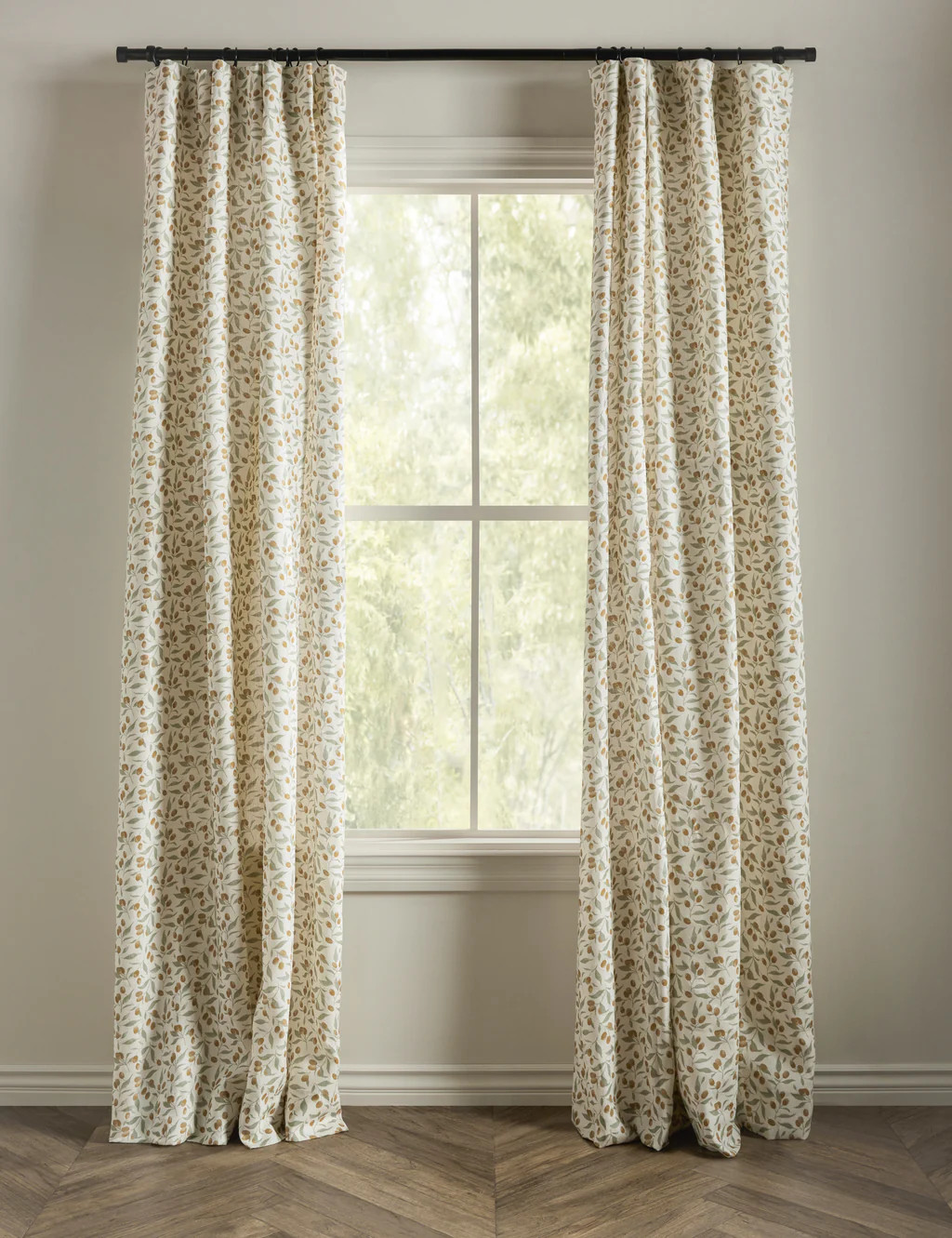 Kumquats Linen Curtain Panel | Lulu and Georgia 