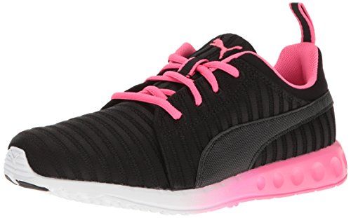 PUMA Women's Carson Linear WN'S Cross-Trainer Shoe, Puma Black-Knockout Pink, 9 M US | Amazon (US)