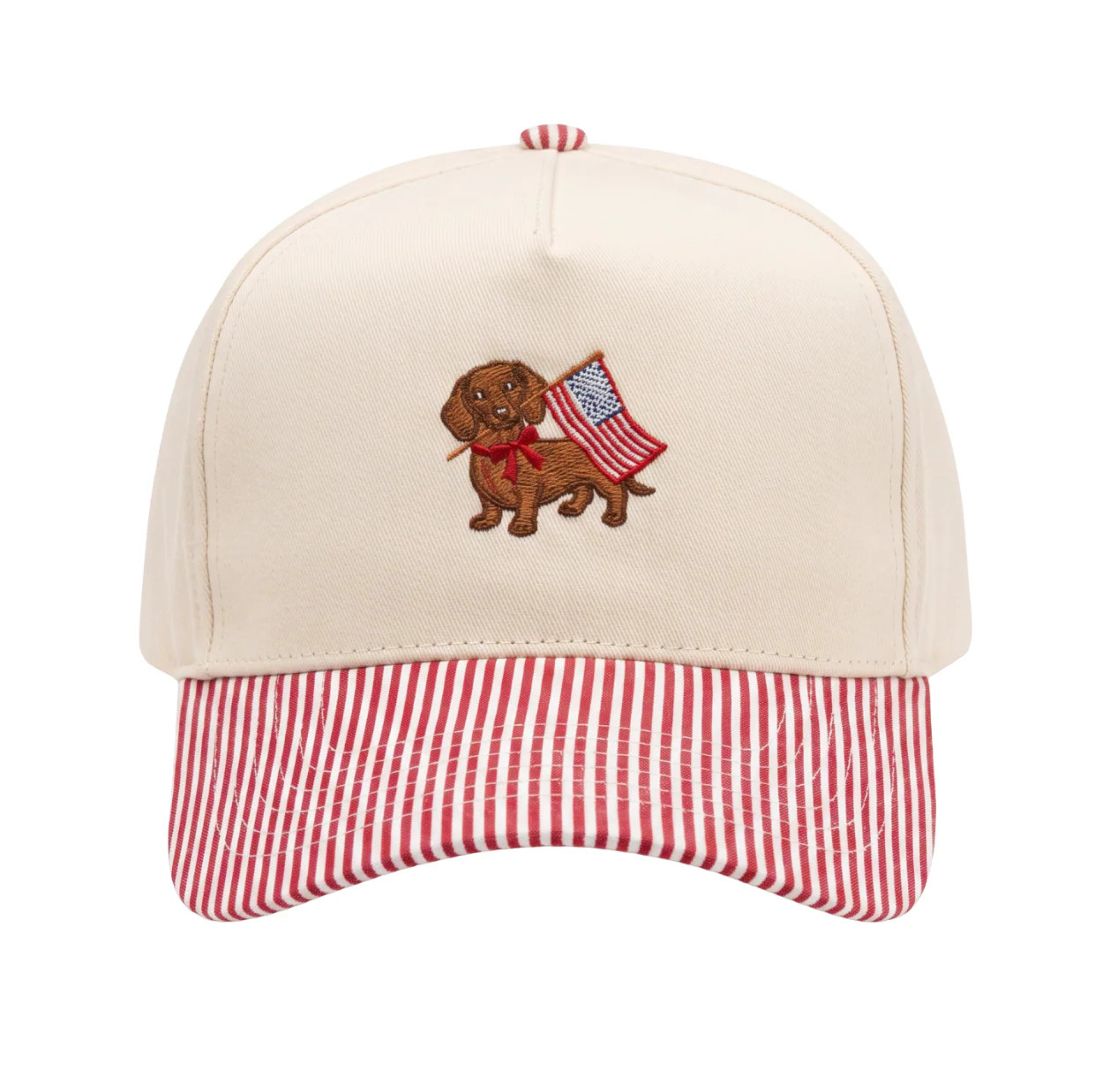 USA DACHSHUND ♡ embroidered patriotic hat | BFFS & BABES