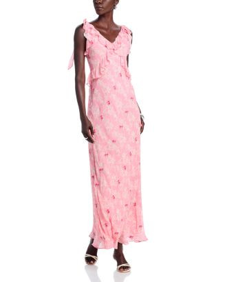 LoveShackFancy Orcene Floral Tie Shoulder Dress  | Bloomingdale's Women | Bloomingdale's (US)