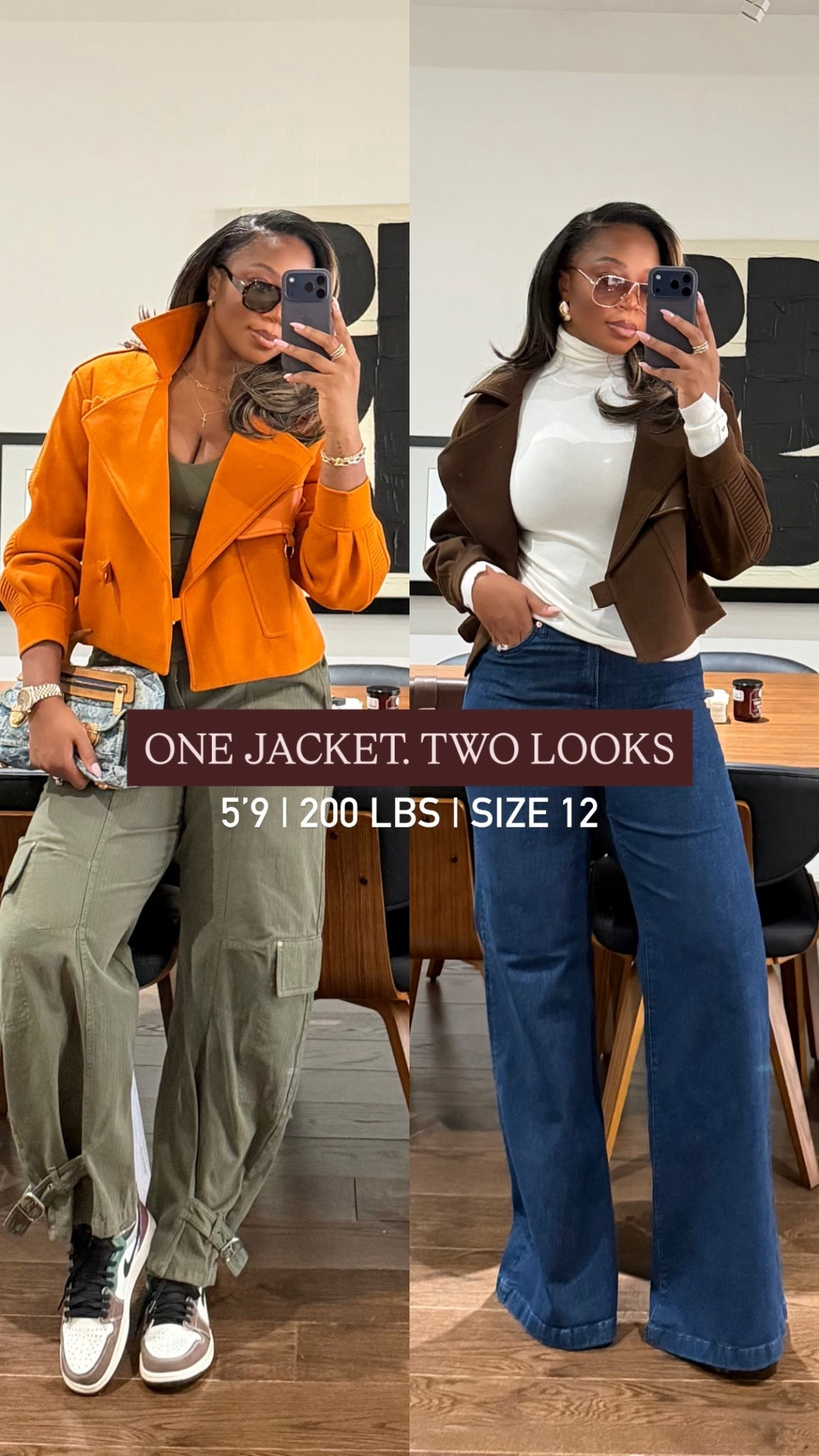 Which jacket for you?? love these looks!! Medium in the tops. 31 or XL in the cargos (tagged three similar options too!) 😍 31 tall in the jeans 

#LTKootd #LTKMidsize #LTKTall