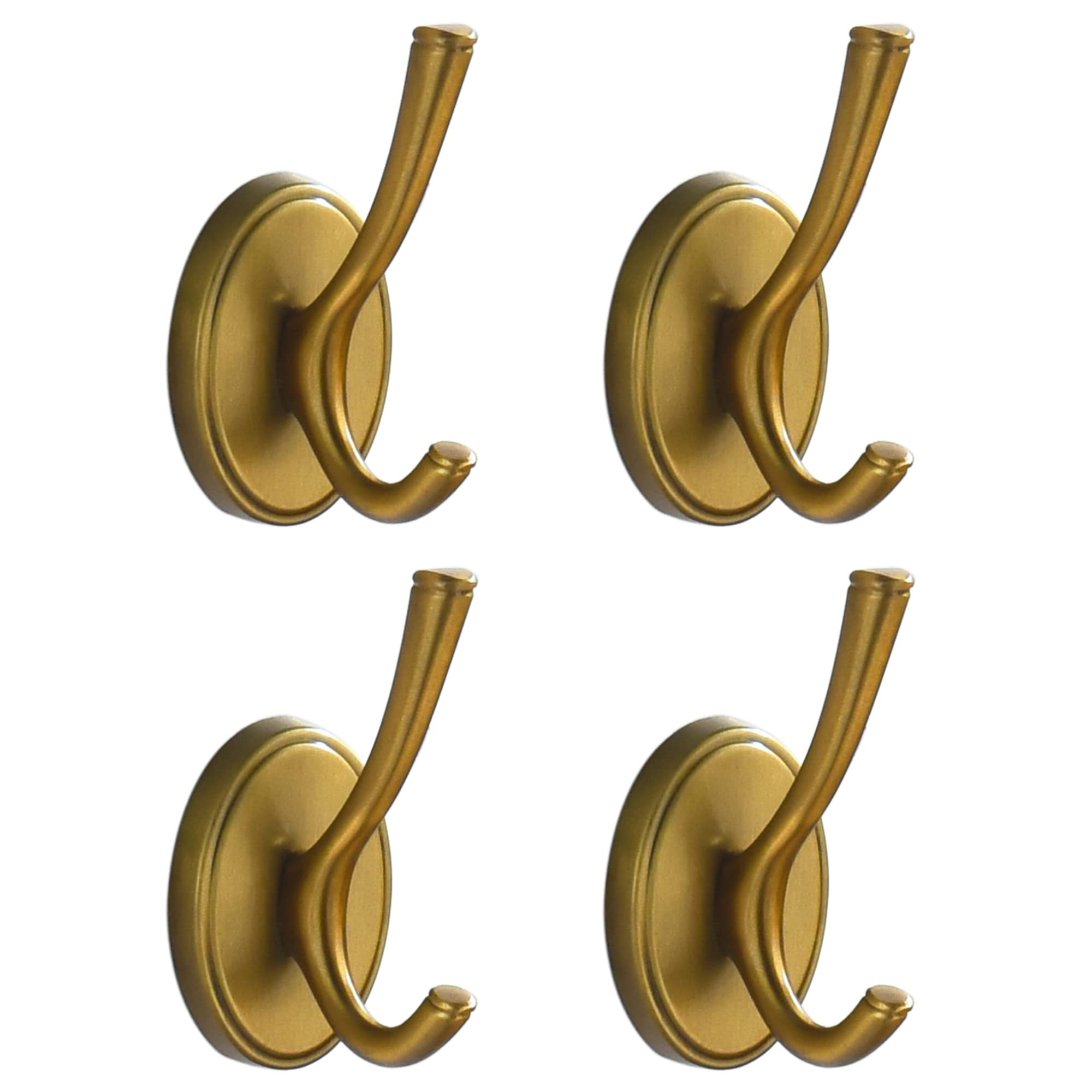 DMYMAT Antique Brass Towel Hooks, Vintage Gold Bathroom Robe Hooks Wall Mounted, 4 Pack Heavy Dut... | Amazon (CA)