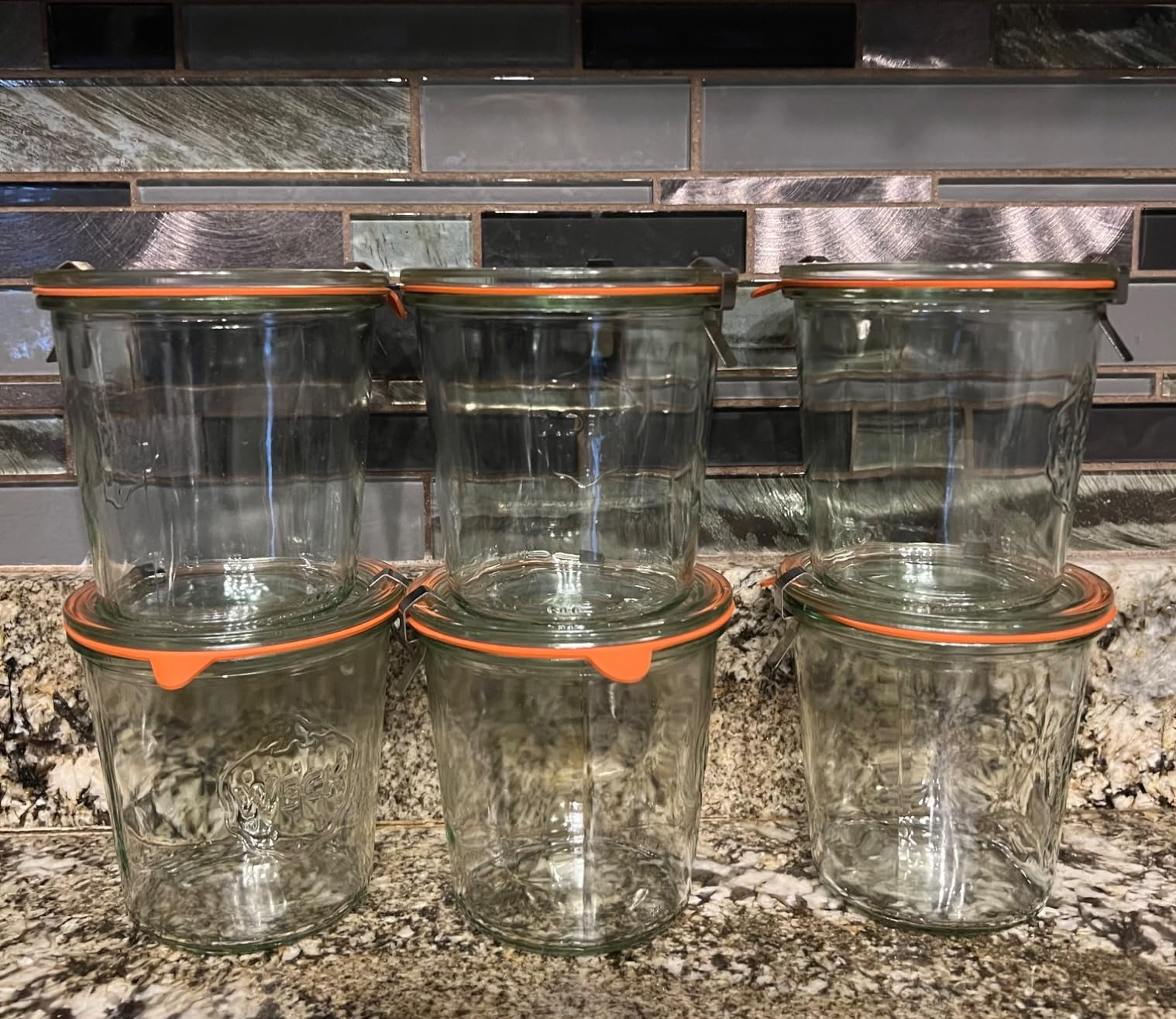 Weck 742 Mold Jar - .5 Liter, Set of 6 | Amazon (US)